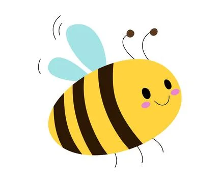 Bee cartoon. Bee vector. A character design Stock Illustration
