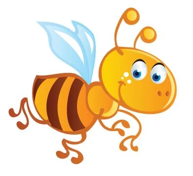 Bee cartoon Stock Illustration