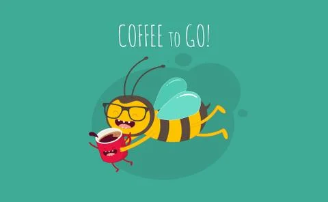 Bee cartoon Stock Illustration