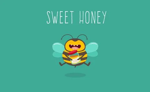 Bee cartoon Stock Illustration