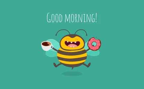 Bee cartoon Illustrazione stock