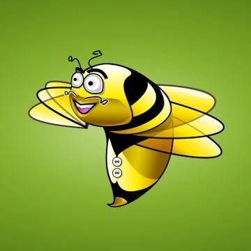 Bee Character vector illustration Stock Illustration
