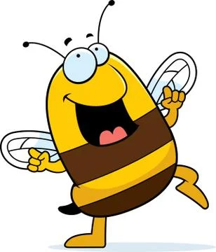 Bee Dancing Stock Illustration