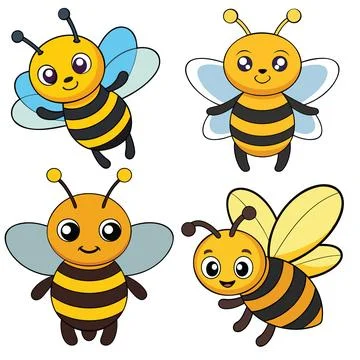 This is a bee design ,animal vector design with high quallity eps format Stock Illustration