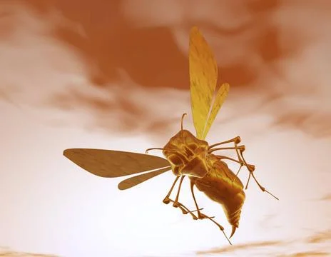 Bee digital visualization of a bee Copyright: xZoonar.com/KnutxNiehusx 201... Stock Photos