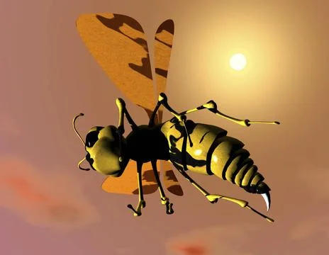 Bee digital visualization of a bee Copyright: xZoonar.com/KnutxNiehusx 201... Stock Photos