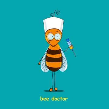Bee doctor Stock Illustration