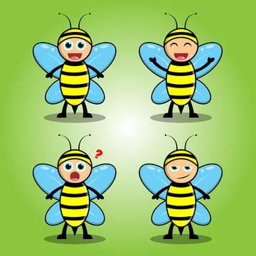 Bee Emoji Stock Illustration