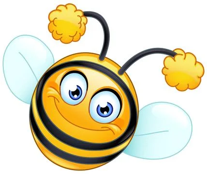 Bee Emoticon Stock Illustration