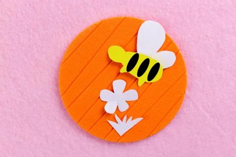 Bee on the flower Stock Photos