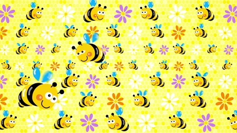 Bee Flying Loop Background 2 Stock Footage 229787459