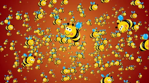 Bee Flying Loop Background Stock Footage 229787587