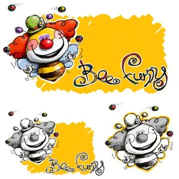 Bee Funny Stock Illustration