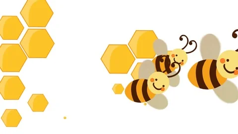 Bee Hive and Bees Transition in Alpha Channel Stock Footage 69993244