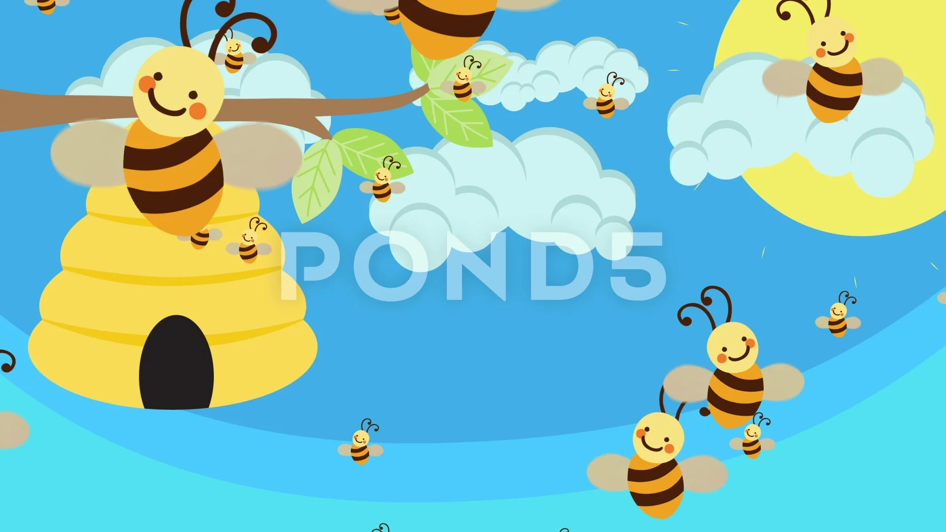 animated bee hives