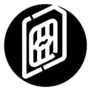 Bee hive cell outline circle logo graphic 库存插图