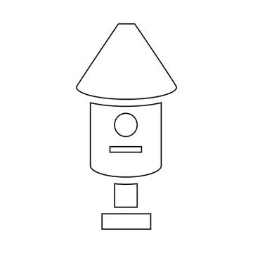 Bee hive icon, outline style Stock Illustration