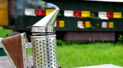 Bee Hive Smoker Stock Footage 39950486