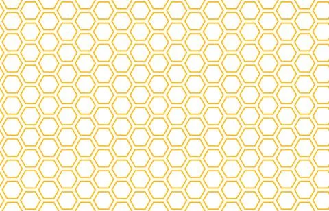 Bee honey comb background seamless. Simple seamless pattern of bee honeycomb Stock Illustration
