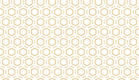 Bee honey comb background seamless. Simple seamless pattern of bee honeycomb Stock Illustration