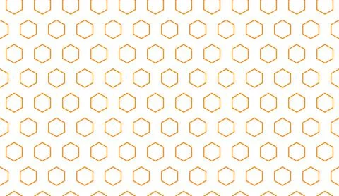 Bee honey comb background seamless. Simple seamless pattern of bee honeycomb Stock Illustration