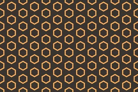 Bee honey comb background seamless. Simple seamless pattern of bee honeycomb Stock Illustration