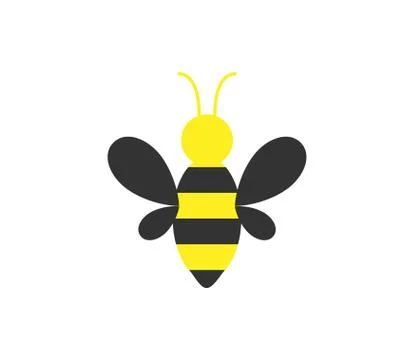 Bee honey icon. Vector illustration, flat design. Stock Illustration
