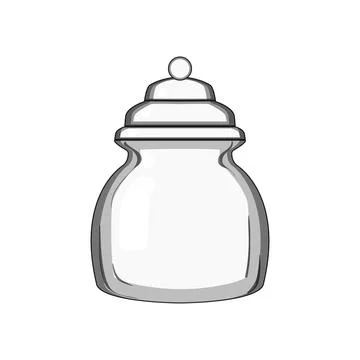 Bee honey jar cartoon vector illustration Stock Illustration