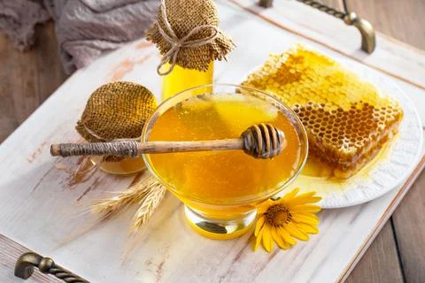Bee Honey Stock-Fotos