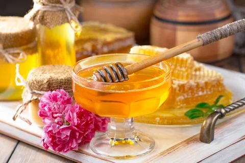 Bee Honey Stock Photos