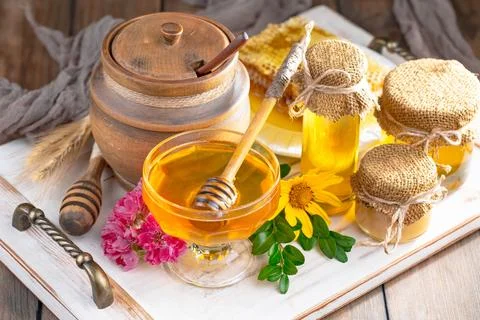Bee Honey Stock Photos