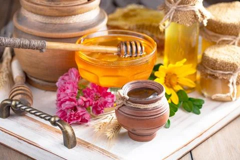 Bee Honey Stock Photos