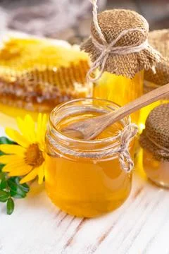 Bee Honey Stock Photos