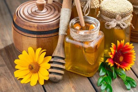 Bee Honey Stock Photos