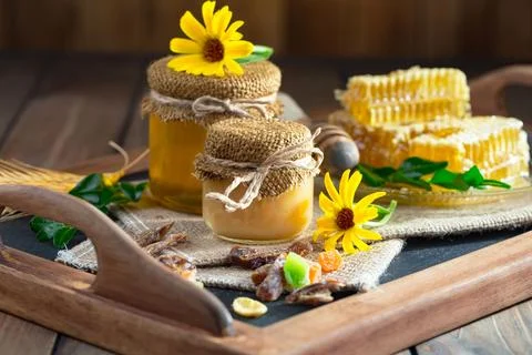 Bee Honey Stock Photos