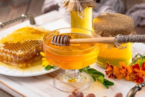 Bee Honey Stock Photos
