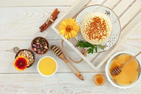 Bee Honey Foto stock