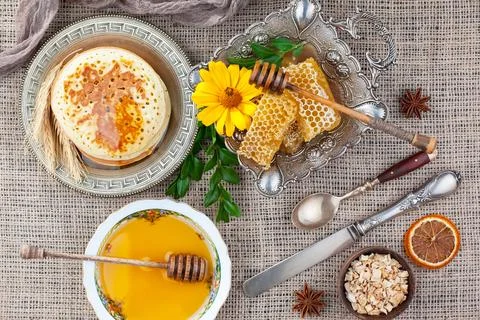 Bee Honey Stock Photos