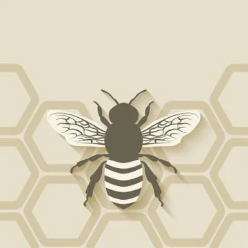 Bee honeycomb background Stock-Illustration