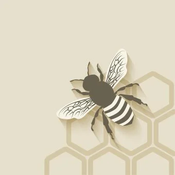 Bee honeycomb background Stock-Illustration