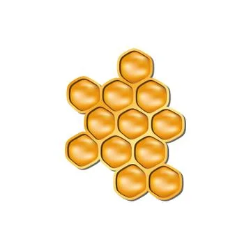 Bee honeycomb Stock Illustration