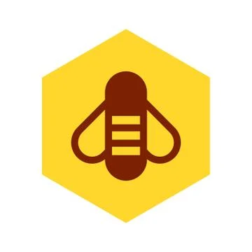 Bee on honeycomb Illustrazione stock