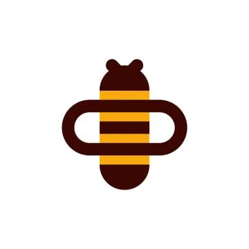 Bee on honeycomb Stock Illustration