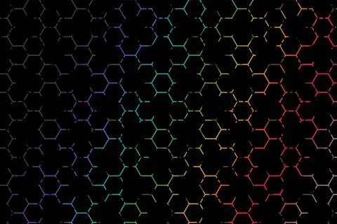 Bee honeycomb pattern. Honey background with hexagons.  Abstract geometric ba Stock Illustration