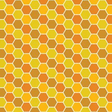 Bee honeycomb pattern, Vector backgrounds Stock Illustration