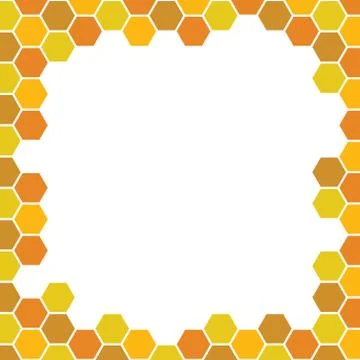 Bee honeycomb pattern, Vector backgrounds Stock Illustration