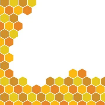 Bee honeycomb pattern, Vector backgrounds Stock Illustration