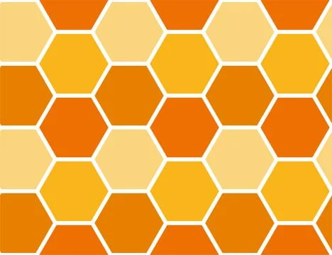 Bee honeycomb seamless pattern, art honey texture 스톡 일러스트