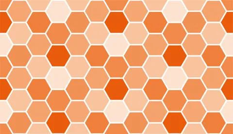 Bee honeycomb seamless pattern, art honey texture Stock Illustration