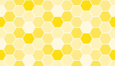 Bee honeycomb seamless pattern, art honey texture Stock Illustration